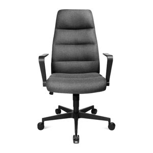 Topstar Chefsessel Chairman® 70, NC70R DC2 Stoff anthrazit, Gestell schwarz