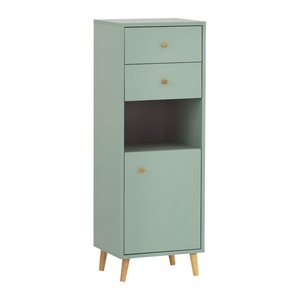 MÖBELPARTNER Badschrank Bjarne 153174 pastellgrün 40,3 x 33,1 x 113,4 cm