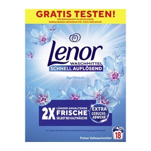 Lenor Aprilfrisch Waschmittel Pulver, 900 g