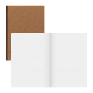BRUNNEN Notizbuch FACT!plus DIN A4 punktkariert, hellbraun Softcover 192 Seiten, 1 Block