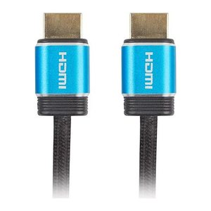 LANBERG HDMI M/M V2.0 Kabel 1,0m 4K 60Hz CU PREMIUM schwarz