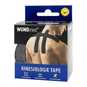 WUNDmed® Tape Kinesiologie 04-038 schwarz 5,0 cm x 5,0 m, 1 St.