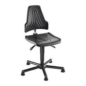 meychair XXL Arbeitsdrehstuhl W19-25-TG-PU ESD schwarz
