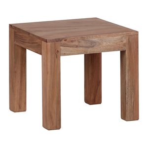 WOHNLING Couchtisch quadratisch Massivholz akazie 45,0 x 45,0 x 40,0 cm, 1 St.