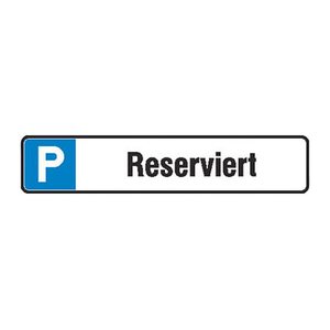 SafetyMarking® Hinweisschild "P Reserviert" rechteckig 52,0 x 11,0 cm, 1 St.