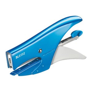 LEITZ Heftzange 5531 WOW blau-metallic, 1 St.