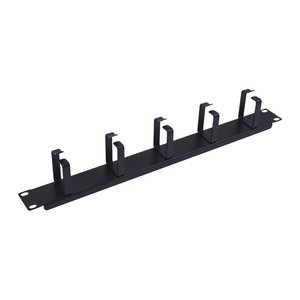 Equip 19" Kabelmanagement 5xMetallringe Plastik 1U RAL9005