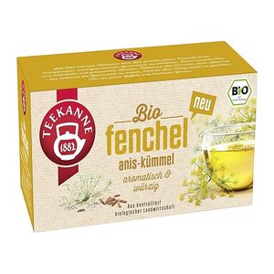 TEEKANNE Fenchelteemischung mit Kümmel und Anis Bio-Tee 18 Portionen