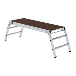 MUNK Arbeitsplattform 30408 klappbar silber 4 Stufen 170,0 x 60,0 cm