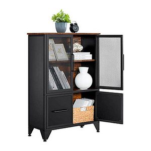 VASAGLE Sideboard, LSC053B01 braun 70,0 x 30,0 x 101,0 cm, 1 St.