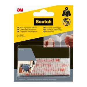 Scotch Klettstreifen Extreme Fastener weiß, 4 St.