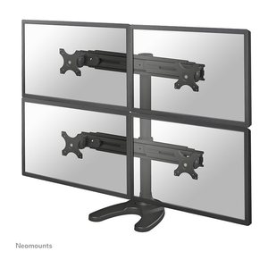 Neomounts Monitor-Halterung FPMA-D700DD4 schwarz für 4 Monitore, Tischbohrung