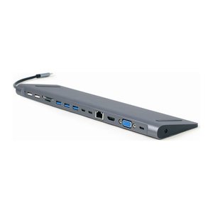 gembird USB Typ-C 9-in-1 Kombi Adapter spacegrau