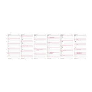 CHRONOPLAN Kalendereinlage 2026 Jahresplan Midi (9,6 x 17,2 cm)