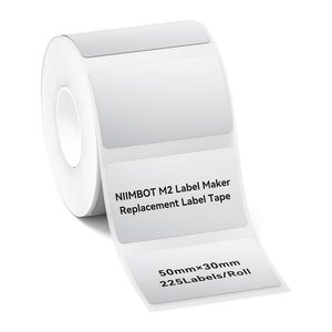 NIIMBOT Etikettenrolle für Etikettendrucker weiß, 50,0 x 30,0 mm, 1 x 225 Etiketten