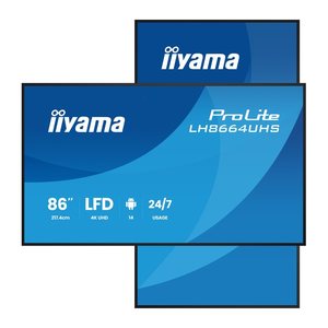 IIYAMA 217,4cm(85,6") LH8664UHS-B3AG 16:9 2xHDMI+USB-C (Speditionsversand)