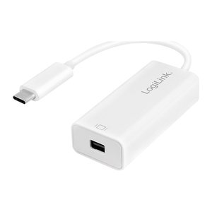 Logilink Adapter USB 3.2 Gen 1x1 to Mini DP, USB-C, weiß