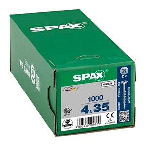 SPAX® Universalschrauben Z2 Senkkopf WIROX 0291010400355 4 mm x 35 mm, 1.000 St.