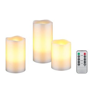goobay LED-Kerzen weiß, 3 St.