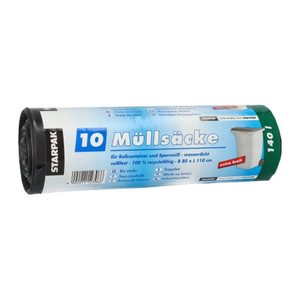 STARPAK Müllbeutel CleanUP 140,0 l schwarz 40,0 µm, 10 St.