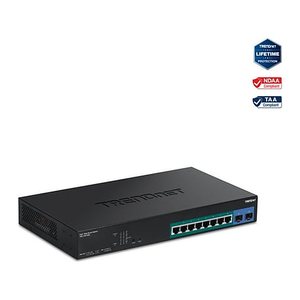 TRENDnet Switch 10-Port Gbit PoE+ Web Smart 2xSFP 19"