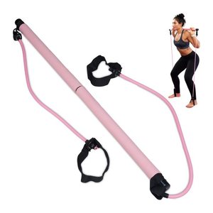 relaxdays Pilates-Stab pink, schwarz