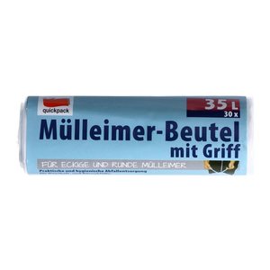 quickpack Müllbeutel 35,0 l weiß, 30 St.