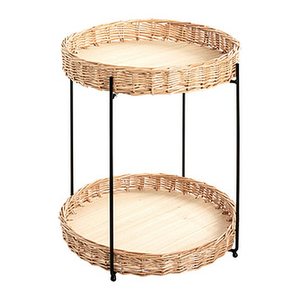 HAKU Möbel Beistelltisch rund MDF-Platte braun 42,0 x 42,0 x 49,0 cm, 1 St.