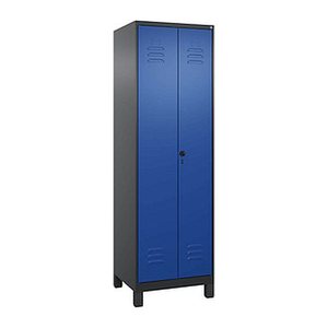 CP Spind Classic Plus enzianblau, schwarzgrau 080610-20 S10070, 1 Schließfach 60,0 x 50,0 x 195,0 cm