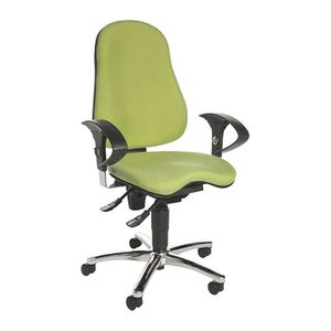 Topstar Bürostuhl Sitness® 10, SI59UG05 Stoff grün, Gestell chrom