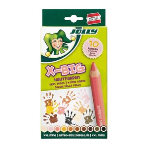 JOLLY X-BIG Hautfarben Buntstifte farbsortiert, 10 St.