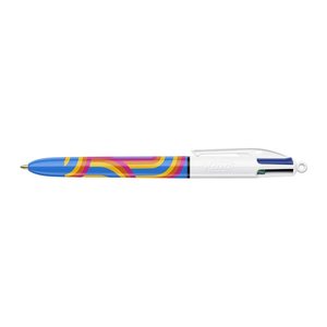 BIC 4-Farben-Kugelschreiber 4 Colours bunt, Schreibfarbe: blau, rot, schwarz, grün, 1 St.
