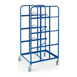 Rollcart Kommissionierwagen 16-4410 blau 2 x 41,0 x 2 x 61,0 x 152,0 cm