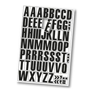 EICHNER Buchstaben A-Z Magnete weiß 22,5 x 32,5 cm, 2 Bogen
