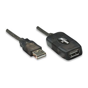 MANHATTAN USB-Repeater Kabel USB 2.0 A -> A St/Bu 10.00m Bli