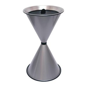 SZ Metall 29713 Standaschenbecher silbermetallic, 1 St.