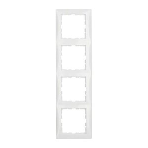 BERKER  4-fach Steckdosenrahmen 10 14 89 89 S.1 weiß 29,4 x 8,1 cm, 1 St.