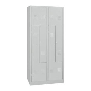 Gürkan Z-Spind lichtgrau 106567, 4 Schließfächer 80,0 x 50,0 x 180,0 cm
