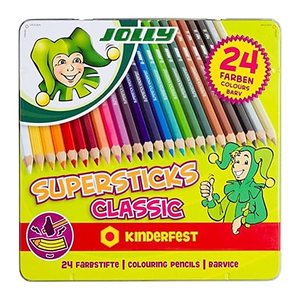 JOLLY SUPERSTICKS CLASSIC KINDERFEST Buntstifte farbsortiert, 24 St.