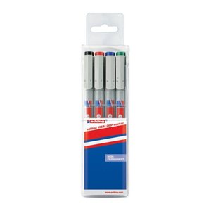 edding 152 Folienstifte-Set farbsortiert non-permanent, 4 St.