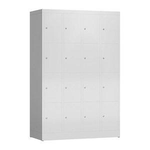ClassiX Schließfachschrank lichtgrau X-520440, 16 Schließfächer 118,5 x 50,0 x 180,0 cm