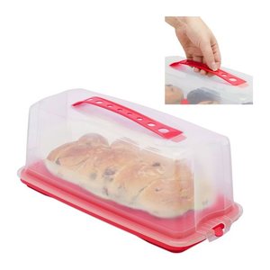 relaxdays Kuchen-Transportbox für Kastenform Ø 37,0 x 16,0 cm, 1 St.