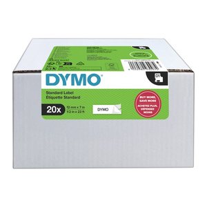 DYMO Schriftbänder D1 45013 2231632, 12 mm, schwarz auf weiß, 20 St.