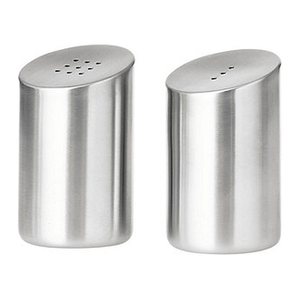 Esmeyer Salz- & Pfefferstreuer-Set Vista silber Höhe: 73,0 mm, 1 St.