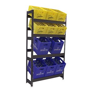 Simonrack Getränkekistenregal SIMONBOTTLE 4 8425437129704 anthrazit 100,0 x 30,0 x 200,0 cm