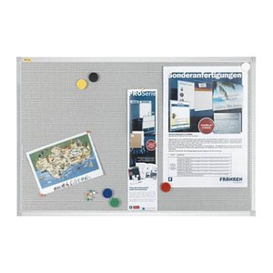 FRANKEN Magnetpinnwand Pin'n'Mag X-tra! Line 120,0 x 90,0 cm Metallgitter silber
