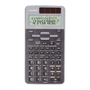 SHARP EL-531TH Wissenschaftlicher Taschenrechner schwarz/grau
