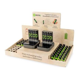GP ReCyko Pro Management Display 45-tlg. USB-Akku-Schnellladegerät inkl. Akkus