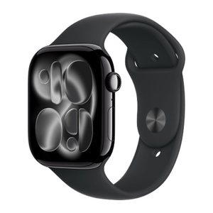 Apple Watch Series 11 46 mm Aluminium (GPS) Sportarmband S/M  schwarz, diamantschwarz