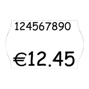 METO Preisetiketten weiß ablösbar 26,0 x 16,0 mm, 18 Rollen